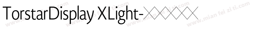 TorstarDisplay XLight字体转换